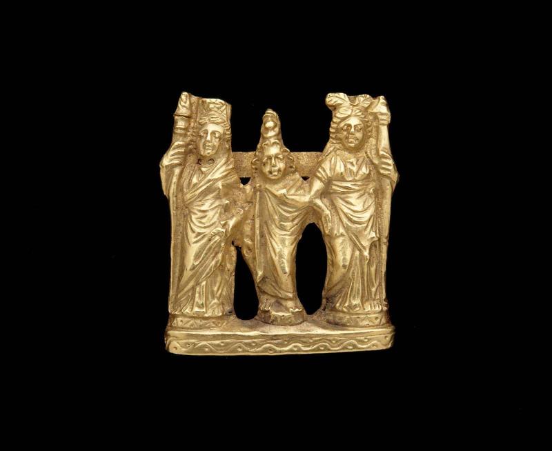 Amulet with Demeter, Harpokrates/Triptolemos, and Persephone