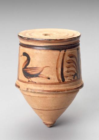 Top decorated with palmettes and water birds