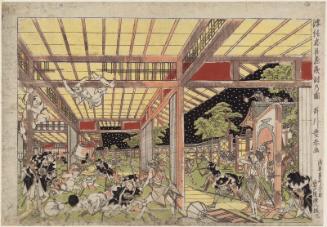 Perspective Picture of the Night Attack in Chûshingura (Uki-e Chûshingura youchi no zu)