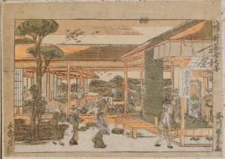 The Double Teahouse at the Hachiman Shrine (Hachiman Nikenjaya no zu)