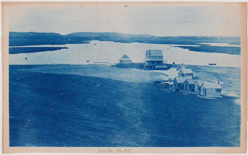 "Eagle Hill" (houses along the shore of the river)