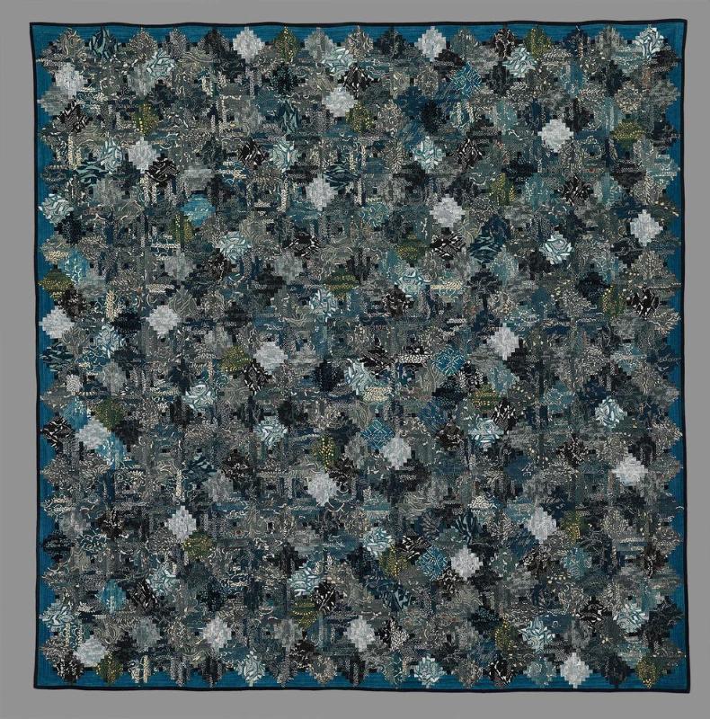 Quilt: Katazome indigo cotton