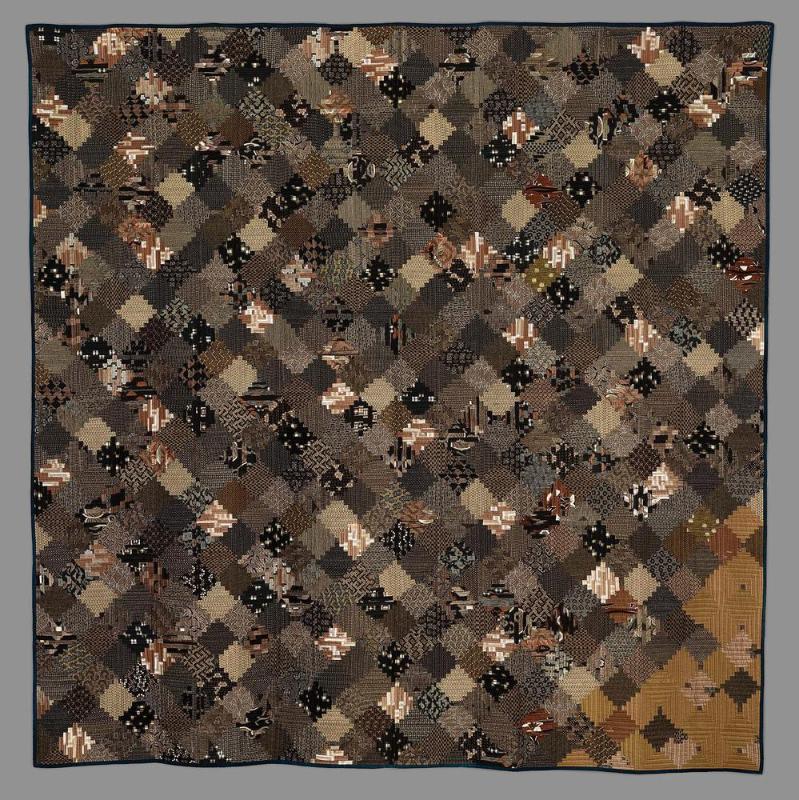 Quilt: Brown cotton