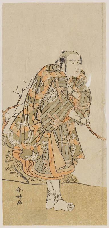 Actor Arashi Sangorô II as the Farmer Shiinokizawa no Yokizô