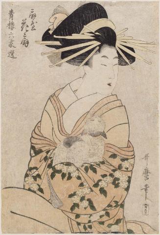 Hanaôgi of the Ôgiya, from the series Selections from Six Houses of the Yoshiwara (Seirô rokkasen)