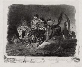 Faust and Mephistopheles Galloping on the Night of the Witches' Sabbath