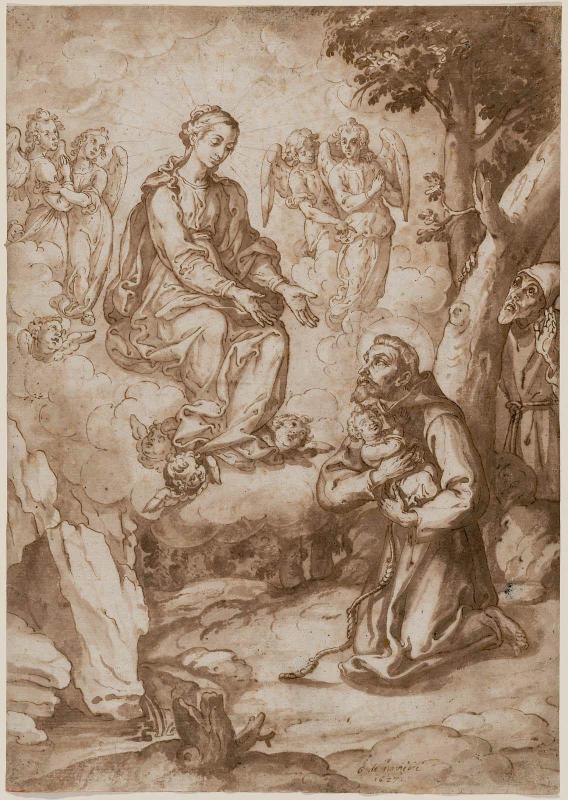 The Virgin and Angels Appearing to Saint Francis of Assisi