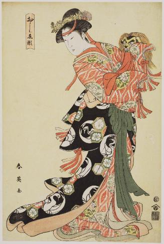 Lion Dance, from the series Patterns for Collage Pictures (Oshi-e-gata)