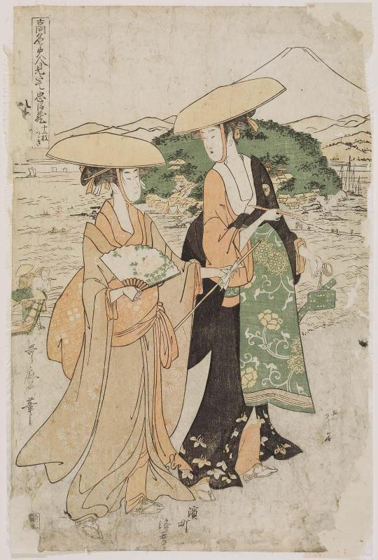 Act VIII (Hachidanme), from the series The Chûshingura Drama Parodied by Famous Beauties: A Set of Twelve Prints (Kômei bijin mitate Chûshingura jûnimai tsuzuki)