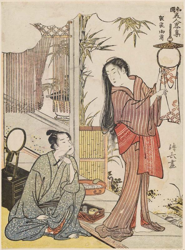 Kesa Gozen, from the series Modern Versions of Japanese Beauties (Wakoku bijn ryakushû)