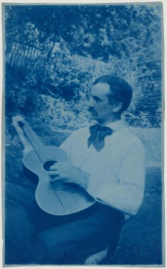A. W. Dow with Guitar (reverse print)