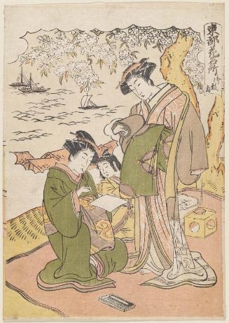 Goten-yama, from the series Places in the Eastern Capital Famous for Flowers (Tôto hana meisho)