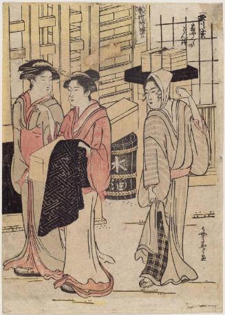 Evening Bell at the Outer Watch Tower (Omote yagura no banshô), from the series Eight Views of Fukagawa (Fukagawa hakkei)