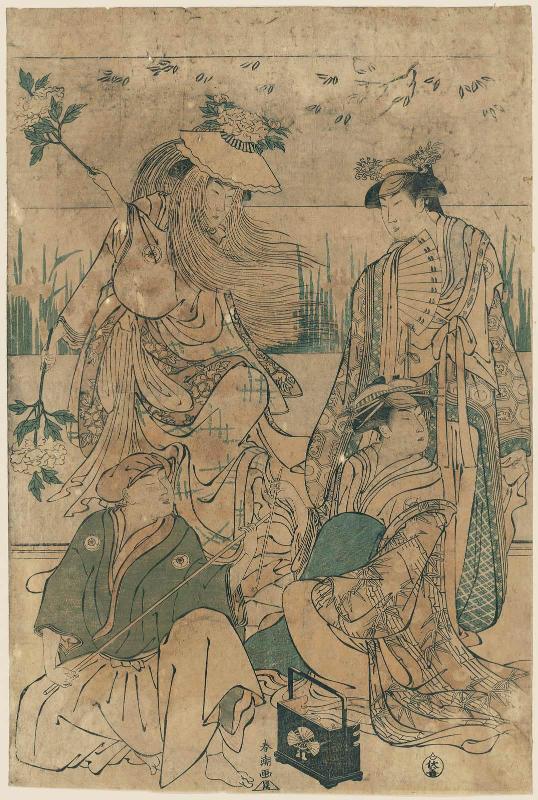 Actor Iwai Hanshirô IV in a Dance of Seven Changes