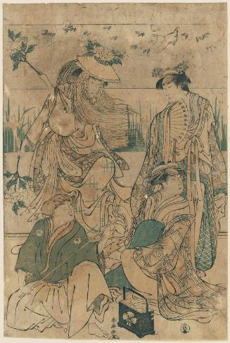 Actor Iwai Hanshirô IV in a Dance of Seven Changes