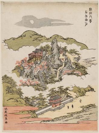 Autumn Moon at Ishiyama Temple (Ishiyama shûgetsu), from the series Eight Views of Ômi (Ômi hakkei)