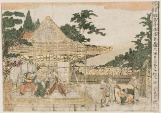 Act VI (Rokudanme), from the series Perspective Pictures of the Storehouse of Loyal Retainers, a Primer (Uki-e Kanadehon Chûshingura)