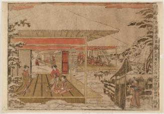 Act IX (Kudanme), from the series Perspective Pictures of the Storehouse of Loyal Retainers, a Primer (Uki-e Kanadehon Chûshingura)