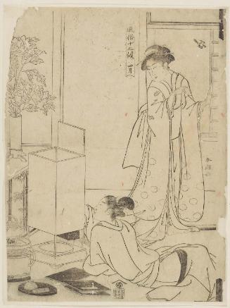 The Fourth Month (Shigatsu), from the series Twelve Months of Popular Customs (Fûzoku jûni kô)