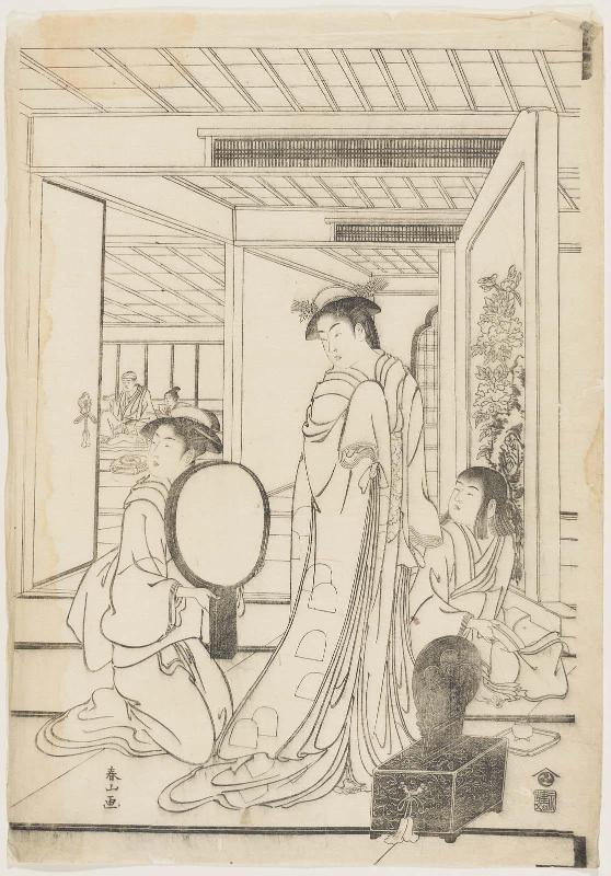 On the Veranda of a Mansion