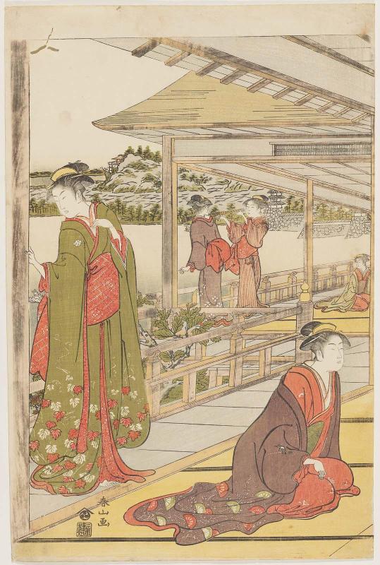 On the Veranda of a Mansion