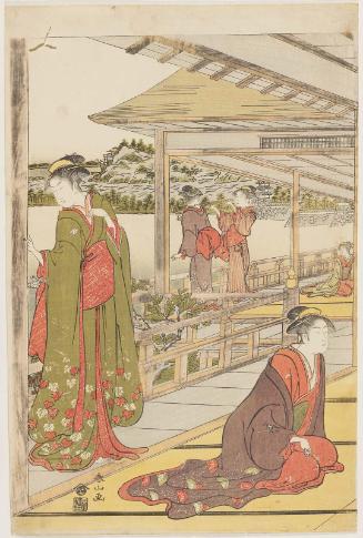 On the Veranda of a Mansion