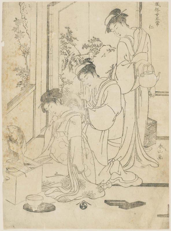 Benevolence (Jin), from the series The Five Virtues in the Manners of Women (Fûzoku onna gojô)