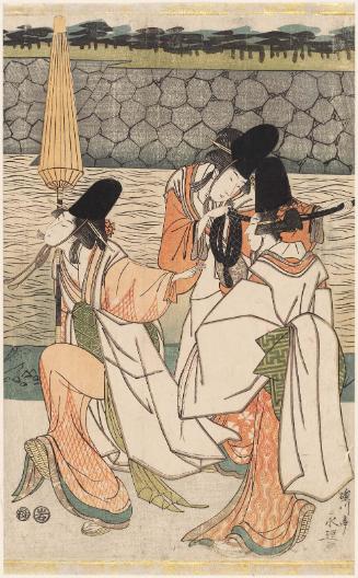 Parody of a Daimyô Procession Entering a Castle
