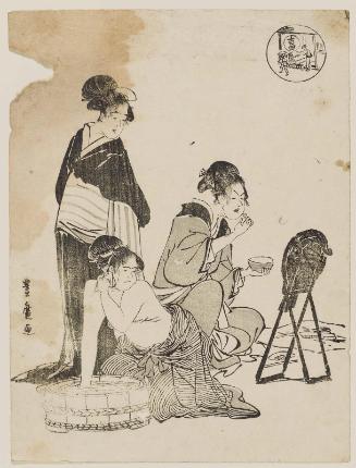Yoshida Station: Women Washing and Applying Makeup