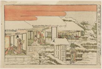 Act IX (Kudanme no zu), from the series Perspective Pictures of the Storehouse of Loyal Retainers (Uki-e Chûshingura)
