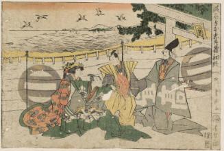 Act I (Shodan), from the series The Storehouse of Loyal Retainers, a Primer (Kanadehon Chûshingura)