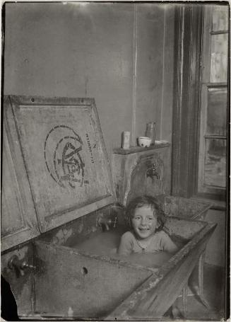 Bath in Laundry Tub in Tenement Kitchen