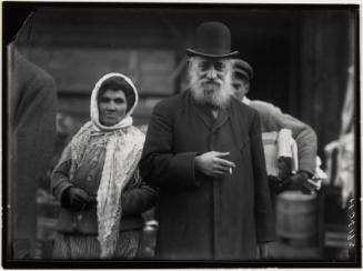 Bearded Man and Woman with Wig and Shawl