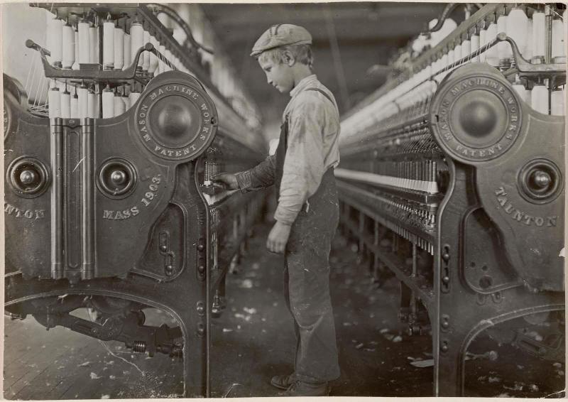 Boy in Textile Factory, North Carolina