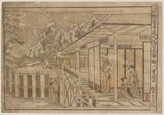 Act IX (Kudanme no zu), from the series Perspective Pictures of The Storehouse of Loyal Retainers (Uki-e chûshingura)
