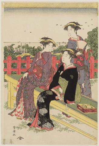 Summer Scene at Mount Atago in Edo