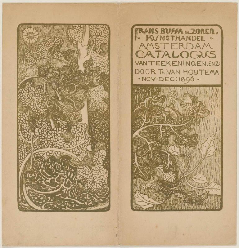 Catalogue Cover for Frans Buffa Exhibition, Amsterdam