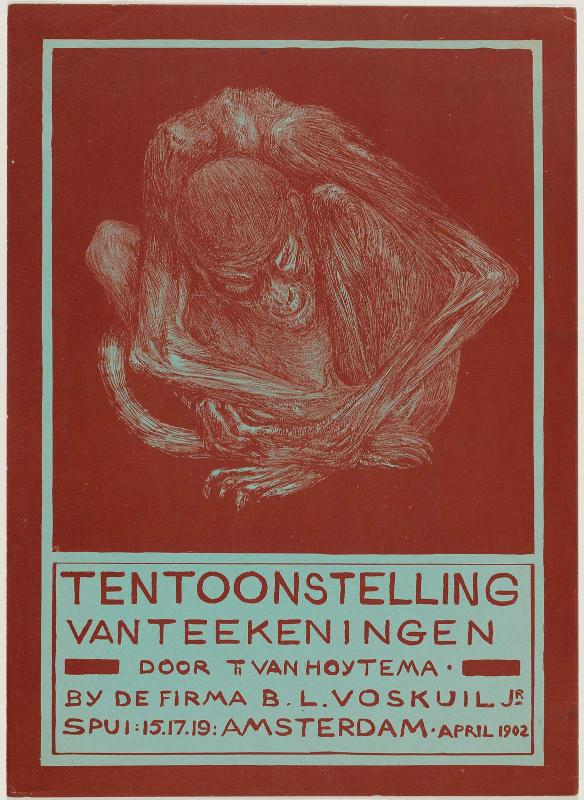 Sitting Monkey (Exhibition Announcement at B. L. Voskuil, Amsterdam)