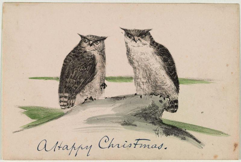 Two Owls ("A Happy Christmas")