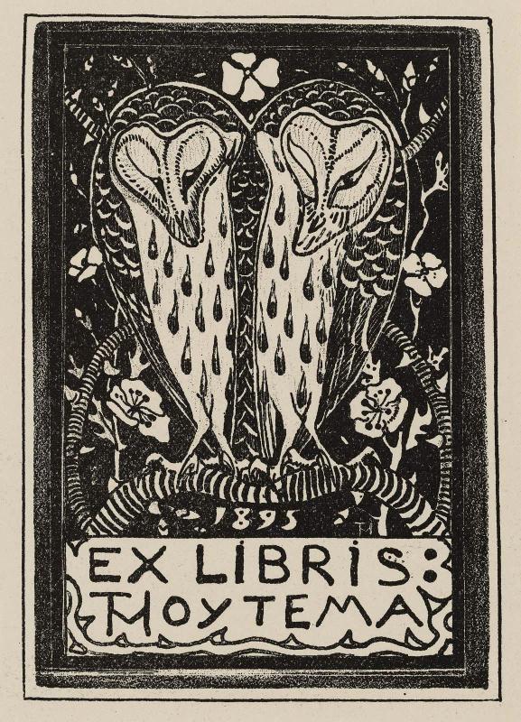 Bookplate of Theo van Hoytema