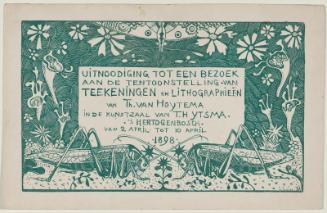 Invitation to exhibition at T. H. Ytsma, 's Hertogenbosch