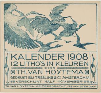 Announcement and Order Form for 1908 Calendar