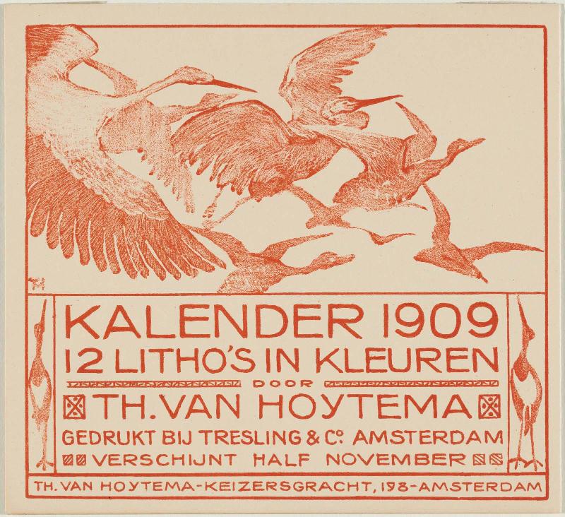 Announcement and Order Form for 1909 Calendar