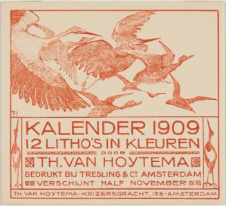 Announcement and Order Form for 1909 Calendar