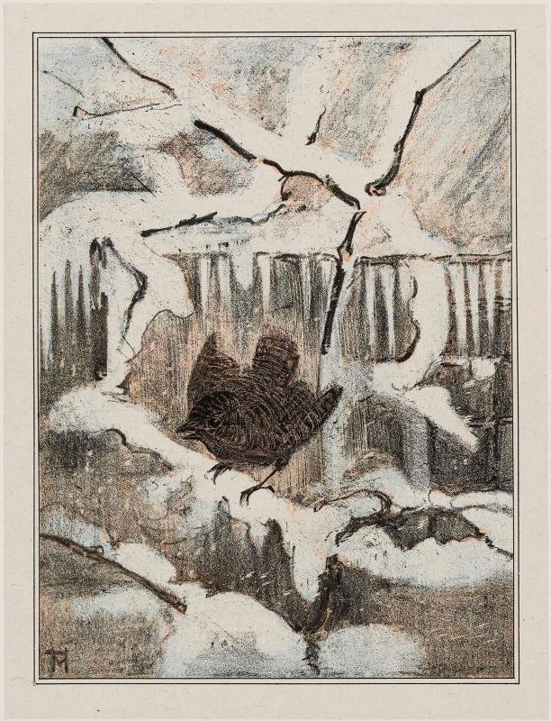 Winter Wren Singing (1907 Calendar: December)