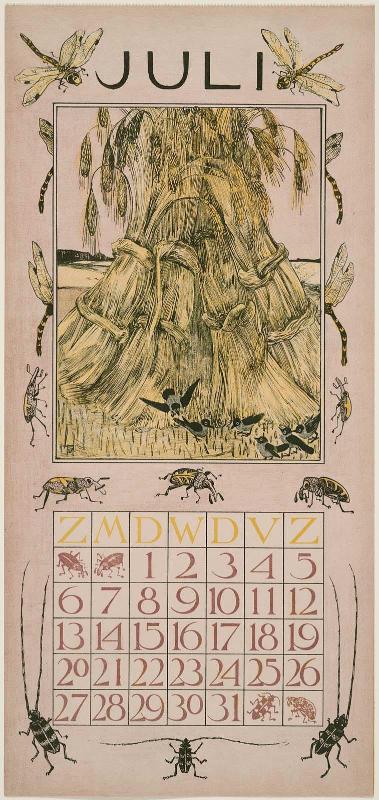 Corn Sheaves (1902 Calendar: July)