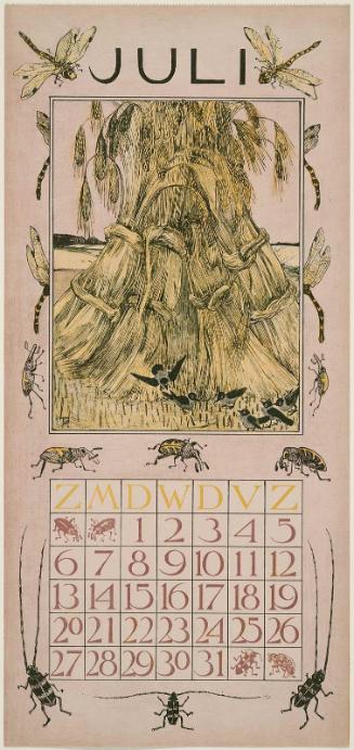 Corn Sheaves (1902 Calendar: July)