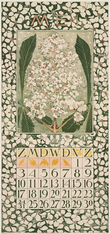 Chestnut Blossoms (1903 Calendar: May)