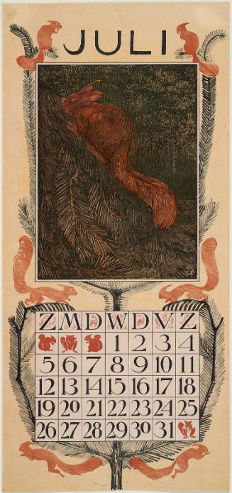 Squirrel (1903 Calendar: July)