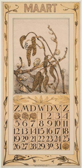 Alder Blossoms (1911 Calendar: March)